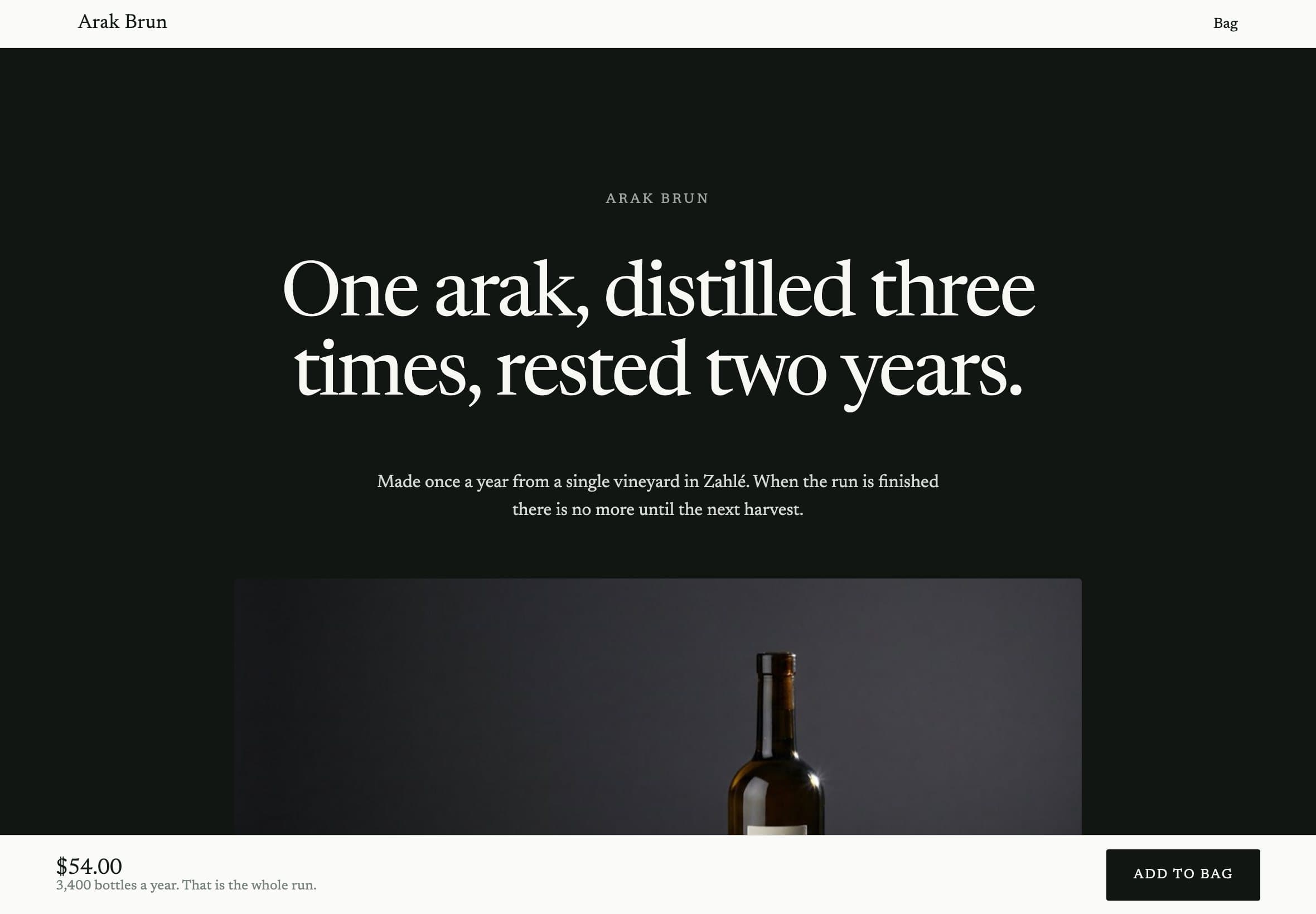 The Direct storefront theme, as it renders today